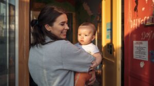 daycare dropping off infant