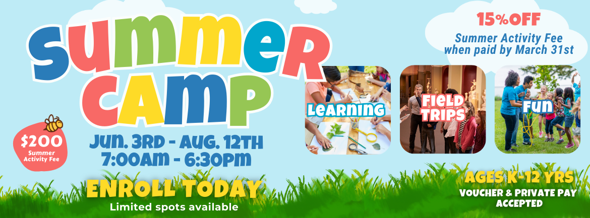 Horizontal Summer Camp 2024 poster